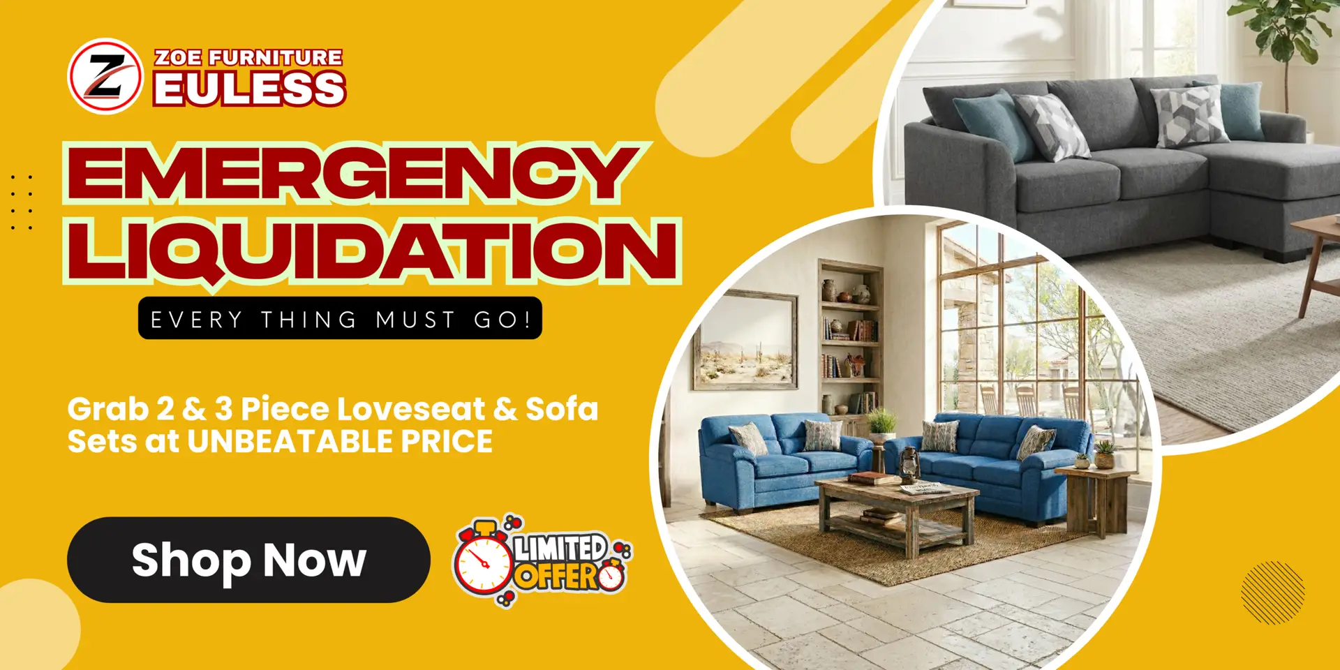 Discounted grey fabric couches, sectional sofas, and living room furniture available at Zoe Furniture, your best furniture store in Euless near Hurst, TX.